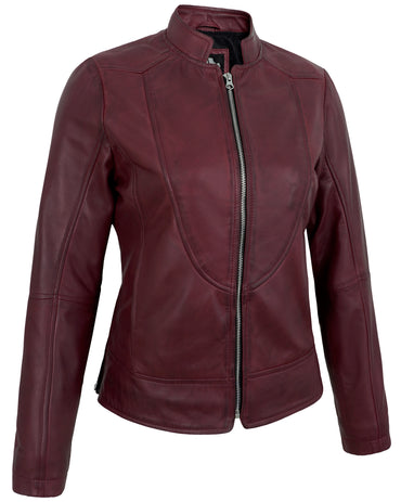 maroon-womens-cafe-racer-leather-jacket