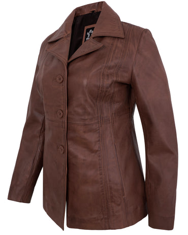 brown-leather-blazer-women