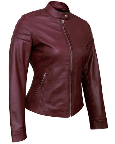 maroon-womens-lambskin-leather-biker-jacket