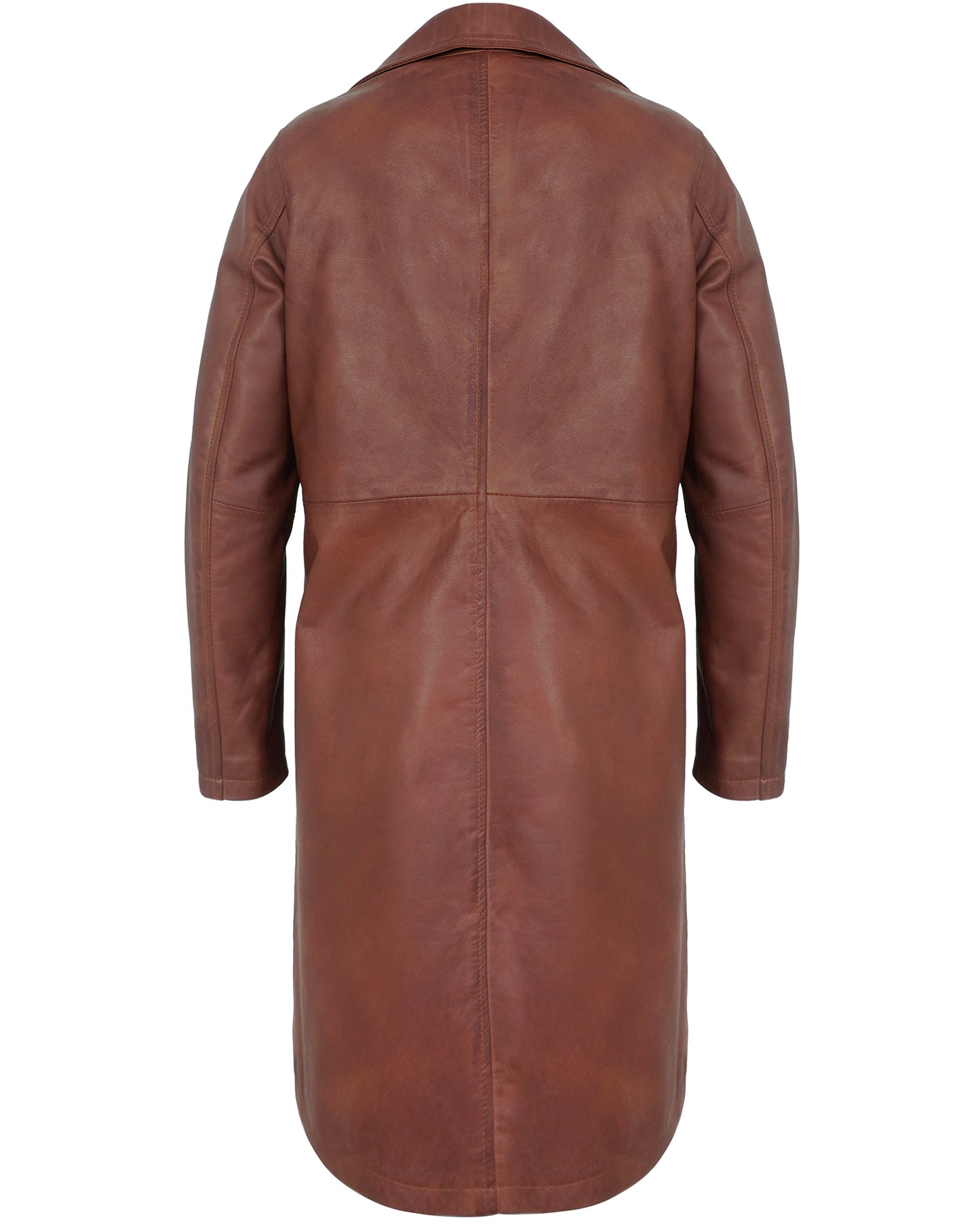 Brown Leather Car Coat Women’s – Real Lambskin Long Jacket