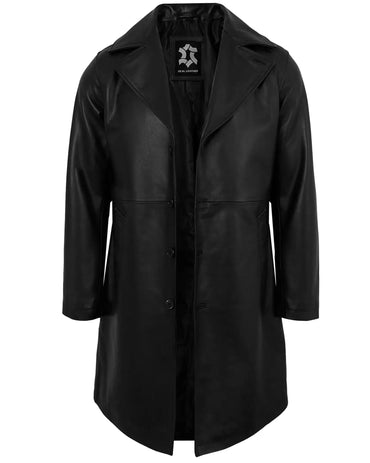 mens-black-leather-car-coat