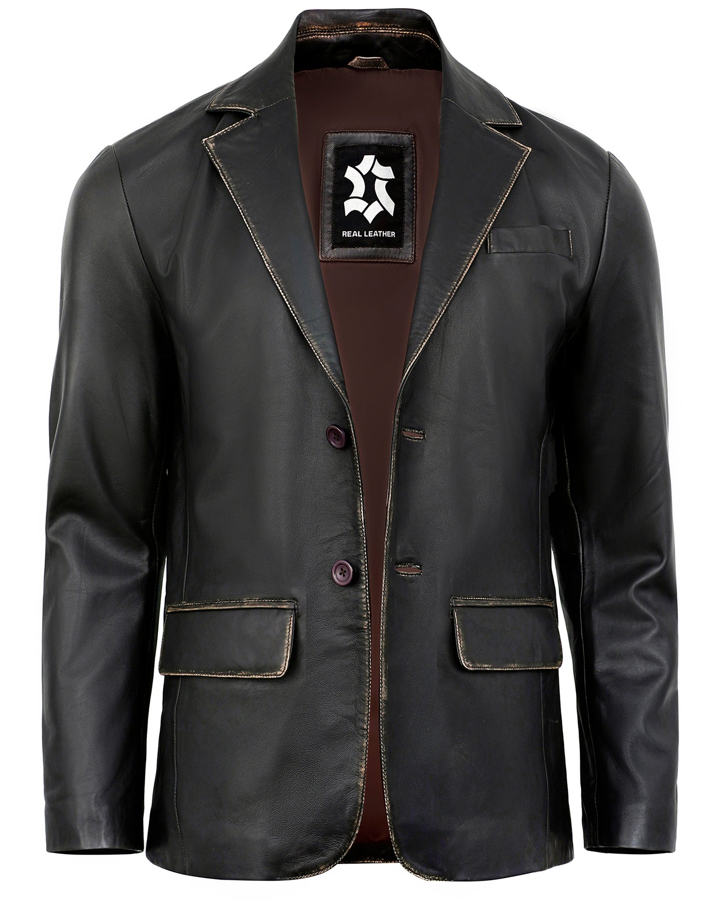 black-ruboff-leather-blazer-men
