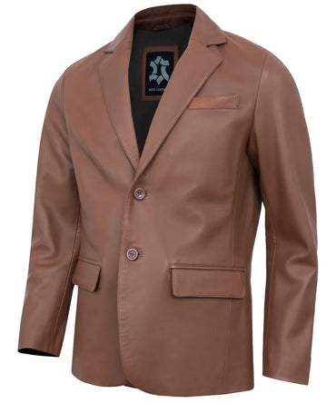 brown-leather-blazer-men