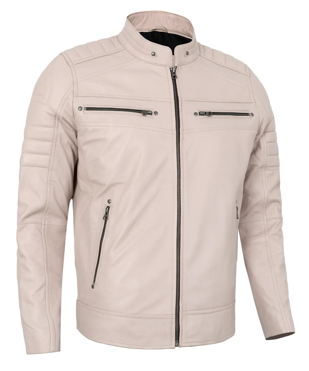 beige-mens-cafe-racer-leather-jacket