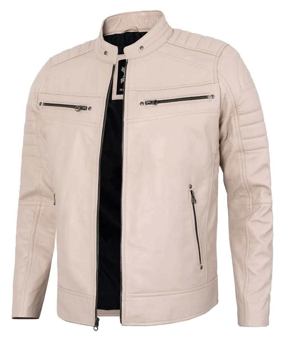 beige-mens-cafe-racer-leather-jacket