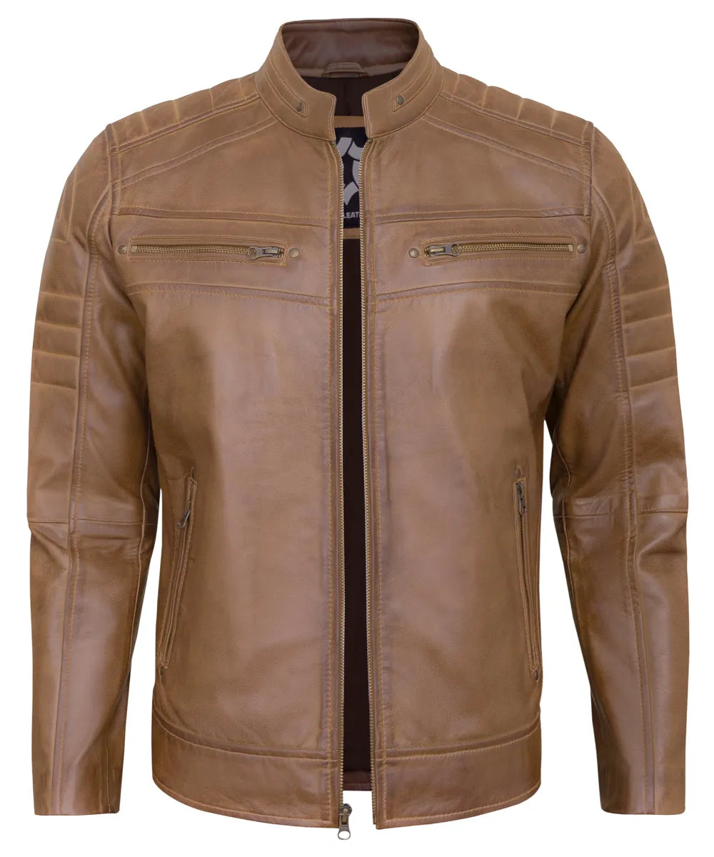 camel-mens-cafe-racer-leather-jacket