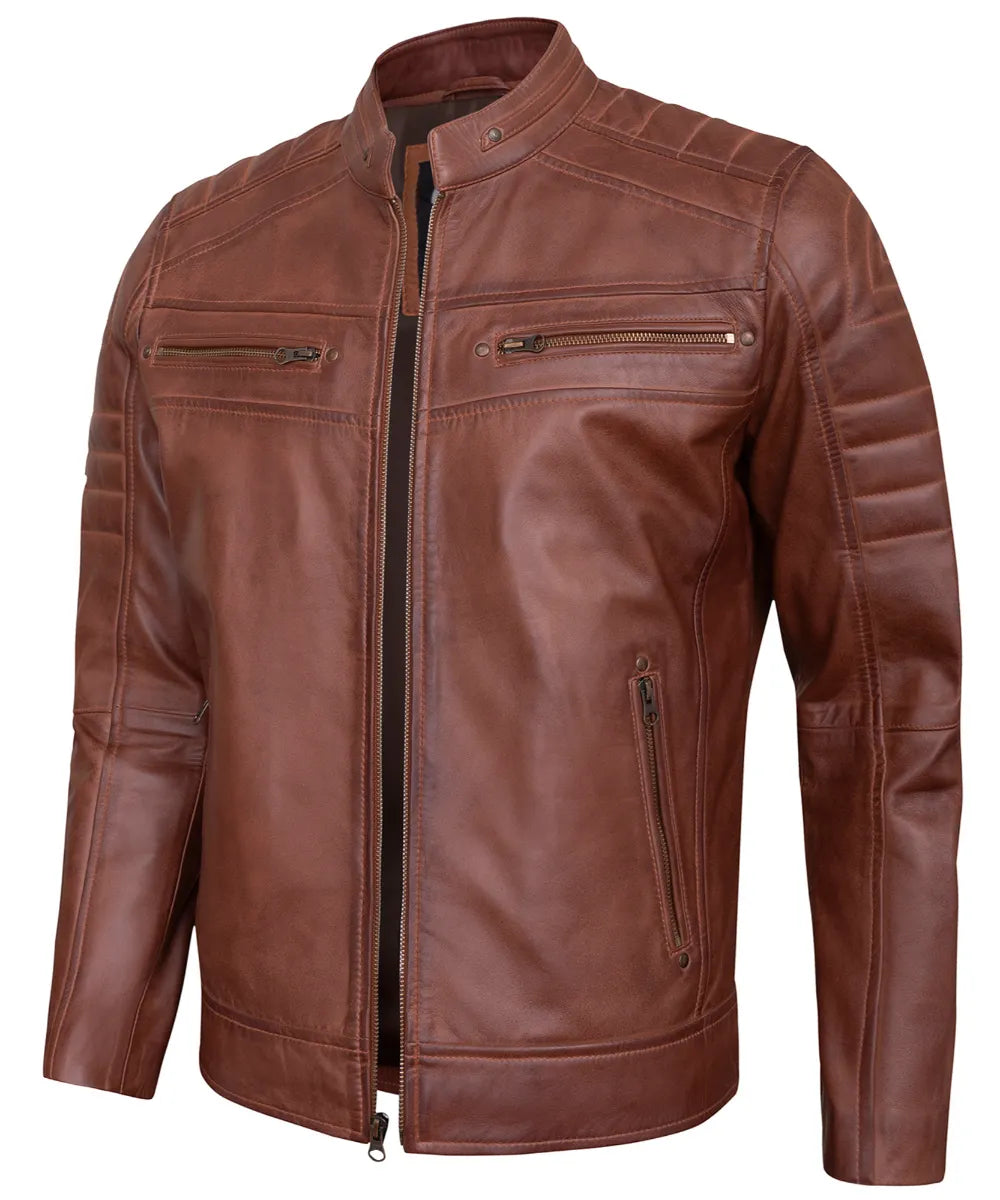 brown-mens-cafe-racer-leather-jacket