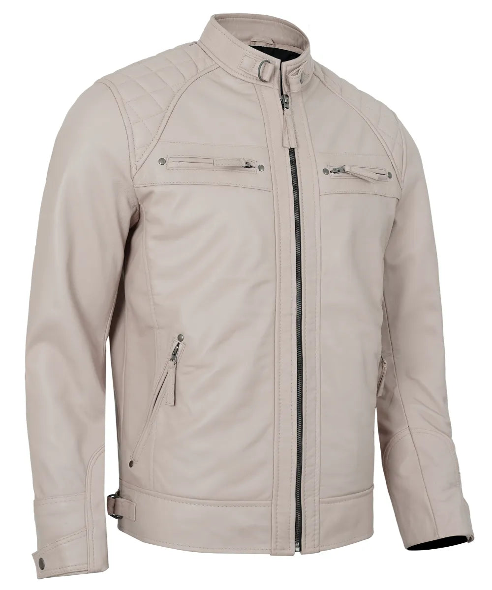 mens-beige-biker-leather-jacket