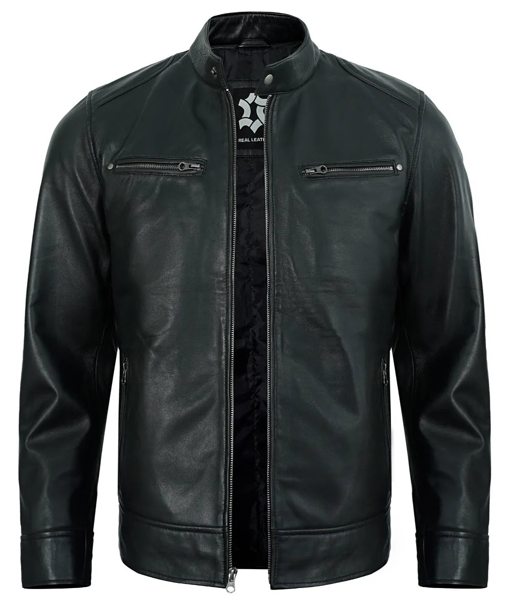 black-mens-cafe-racer-leather-jacket