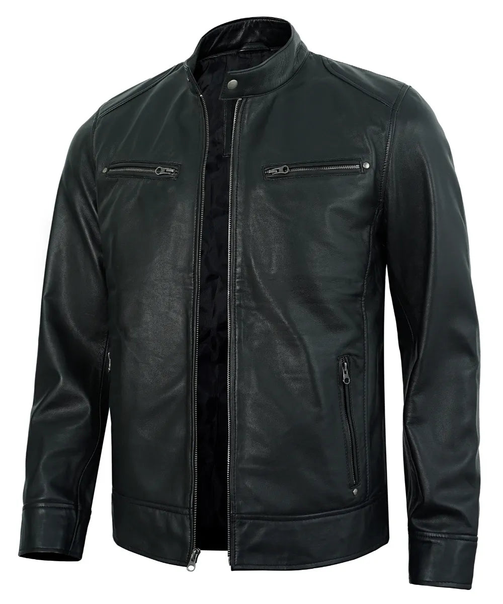 black-mens-cafe-racer-leather-jacket