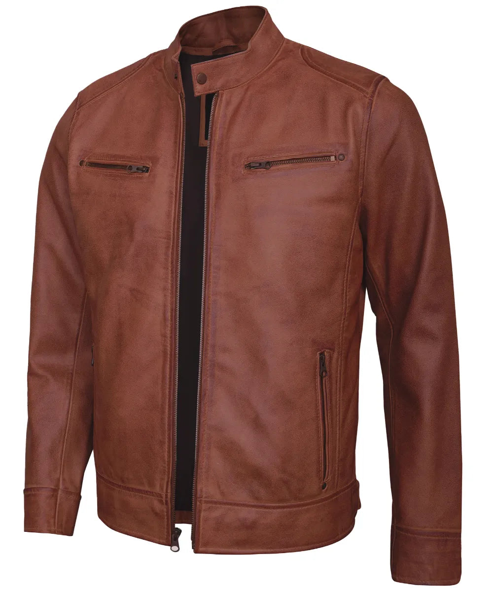 brown-mens-cafe-racer-leather-jacket