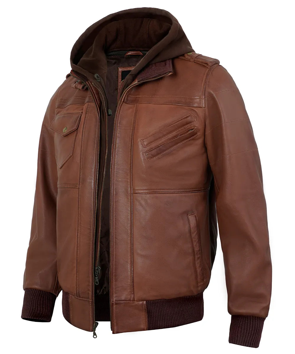brown-hooded-leather-jacket-for-men