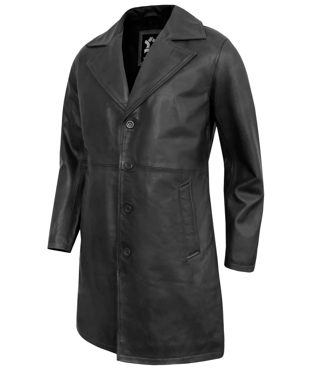 mens-black-leather-car-coat