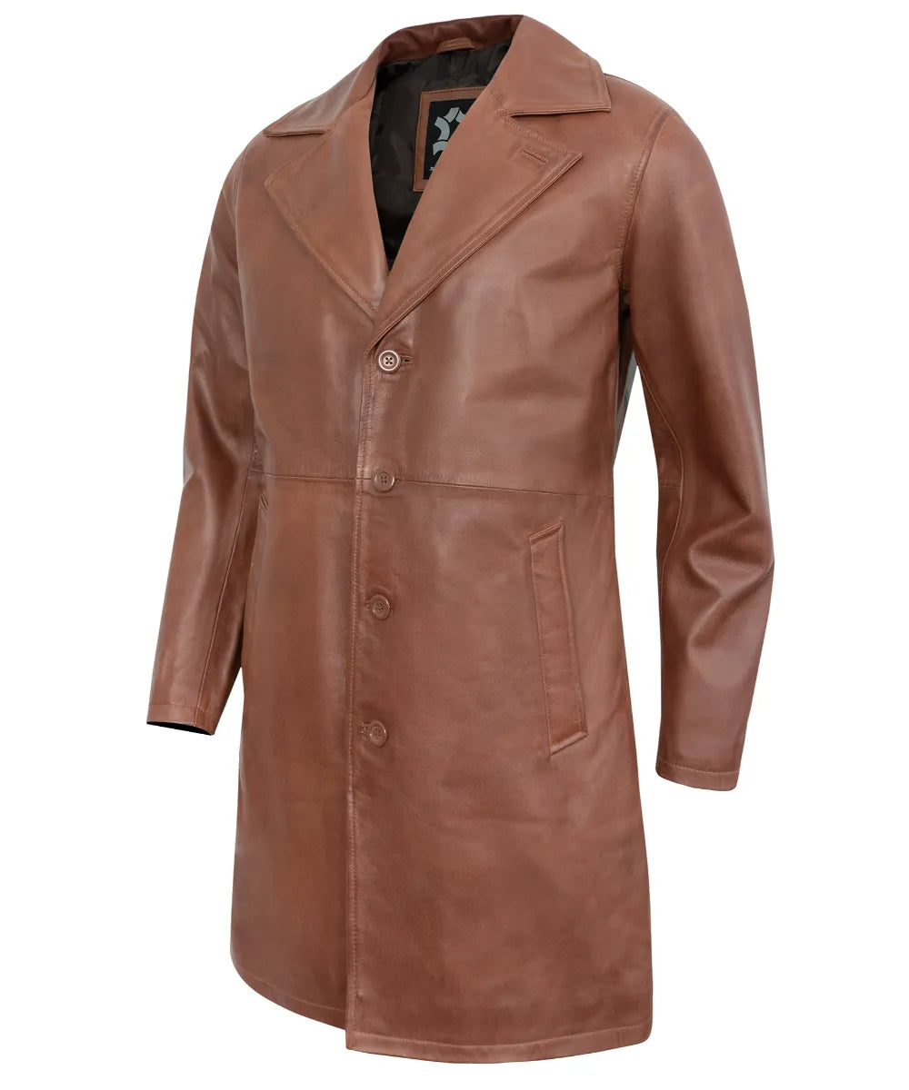 mens-brown-leather-car-coat