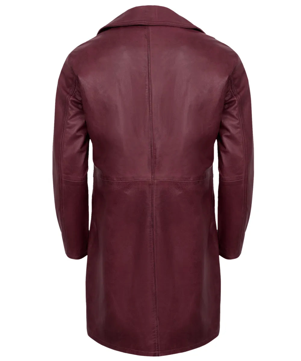 mens-maroon-leather-car-coat