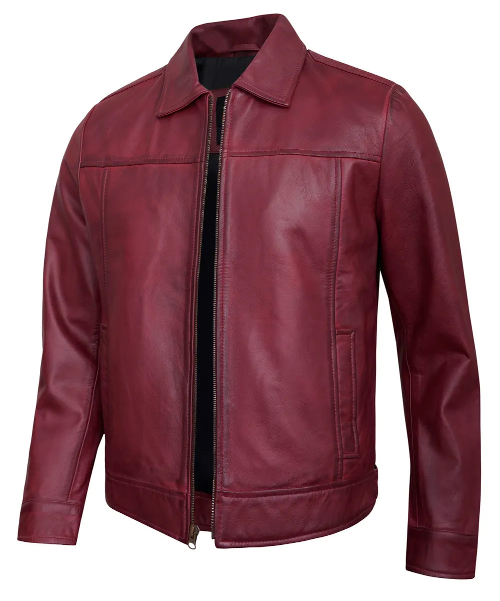 maroon-mens-motorcycle-leather-jackets