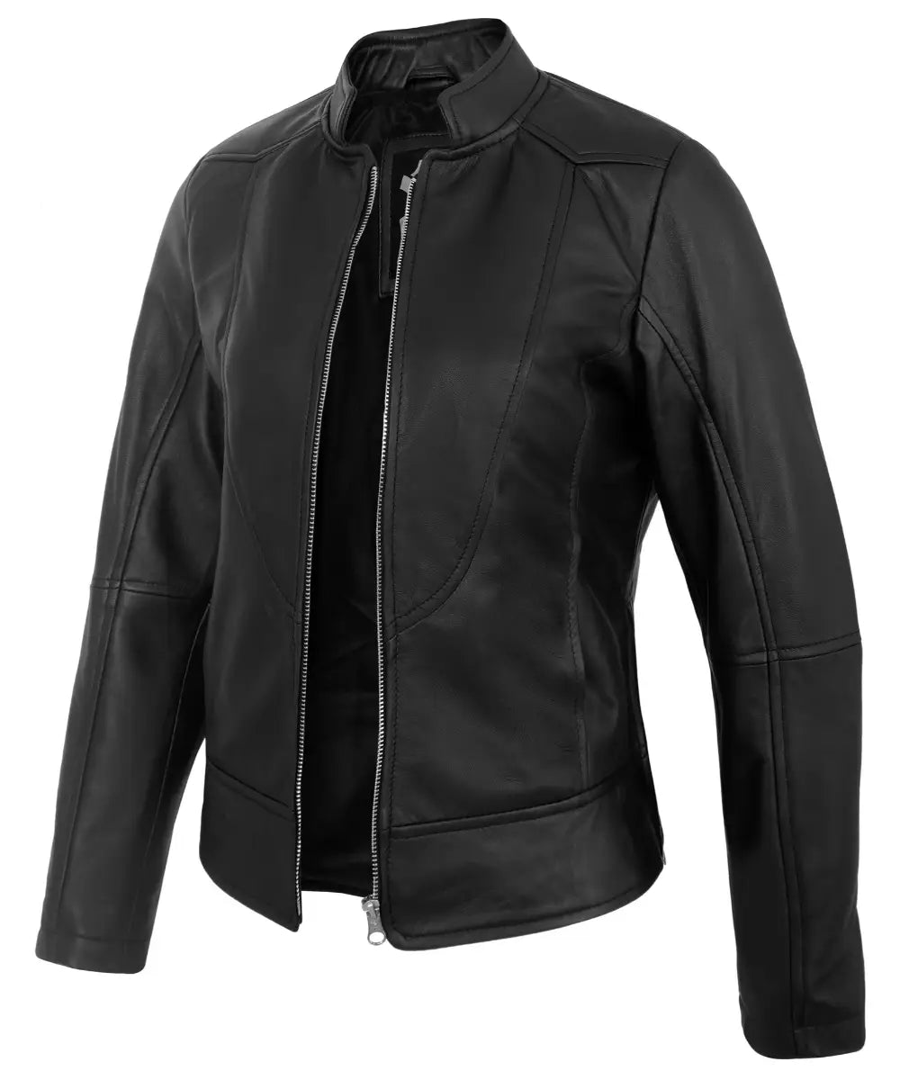 black-womens-cafe-racer-leather-jacket