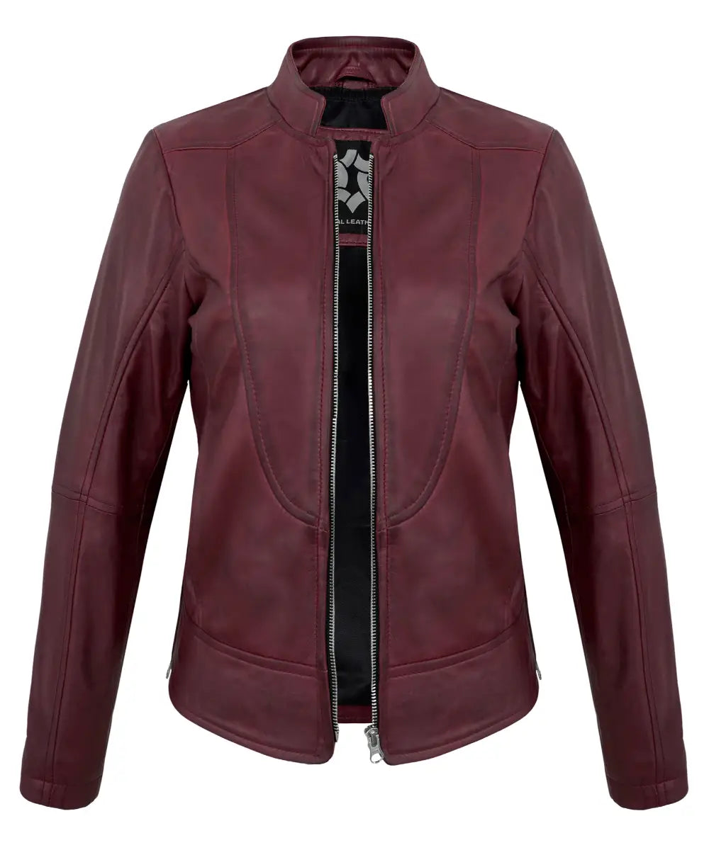 maroon-womens-cafe-racer-leather-jacket