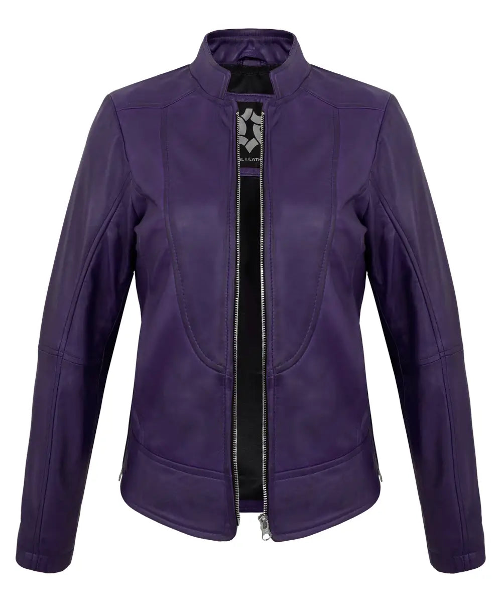 purple-womens-cafe-racer-leather-jacket