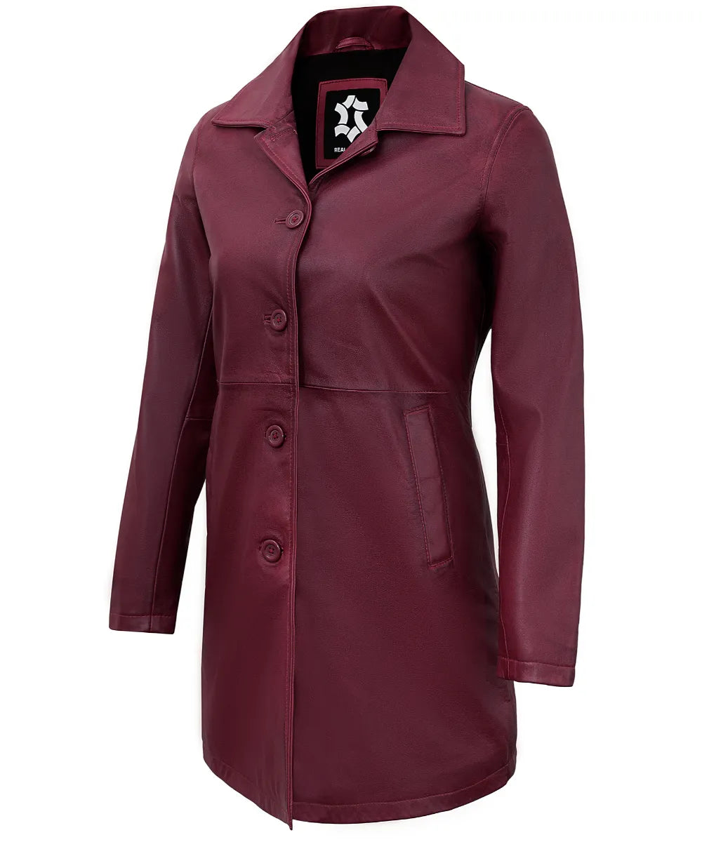 long-leather-coat-women-maroon