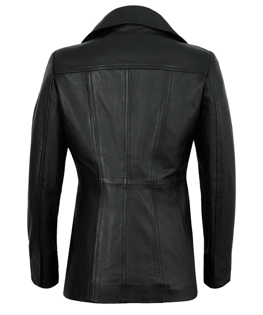 black-leather-blazer-women