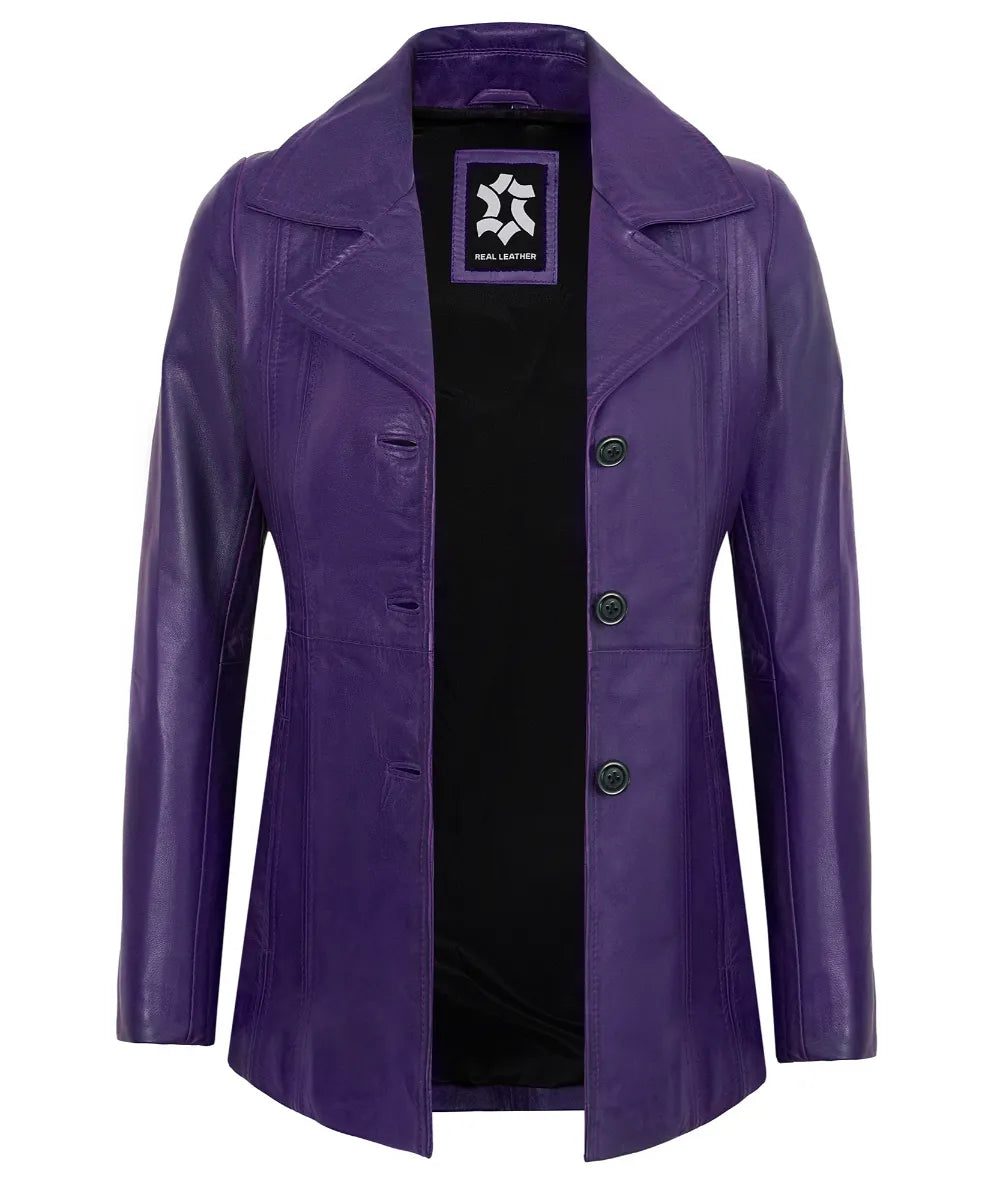 purple-vintage-leather-blazer-women