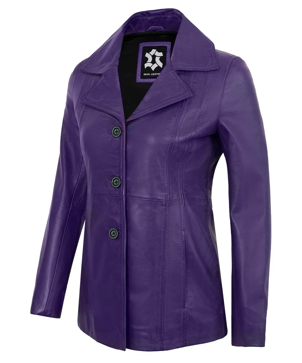 purple-vintage-leather-blazer-women