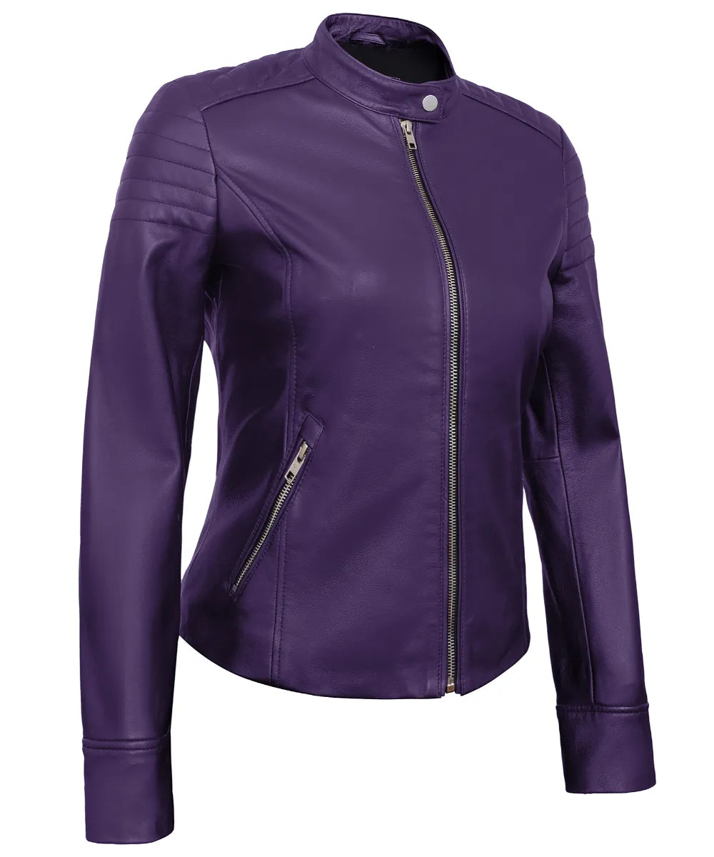 purple-womens-lambskin-leather-biker-jacket