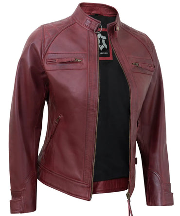 maroon-leather-cafe-racer-jackets-for-women