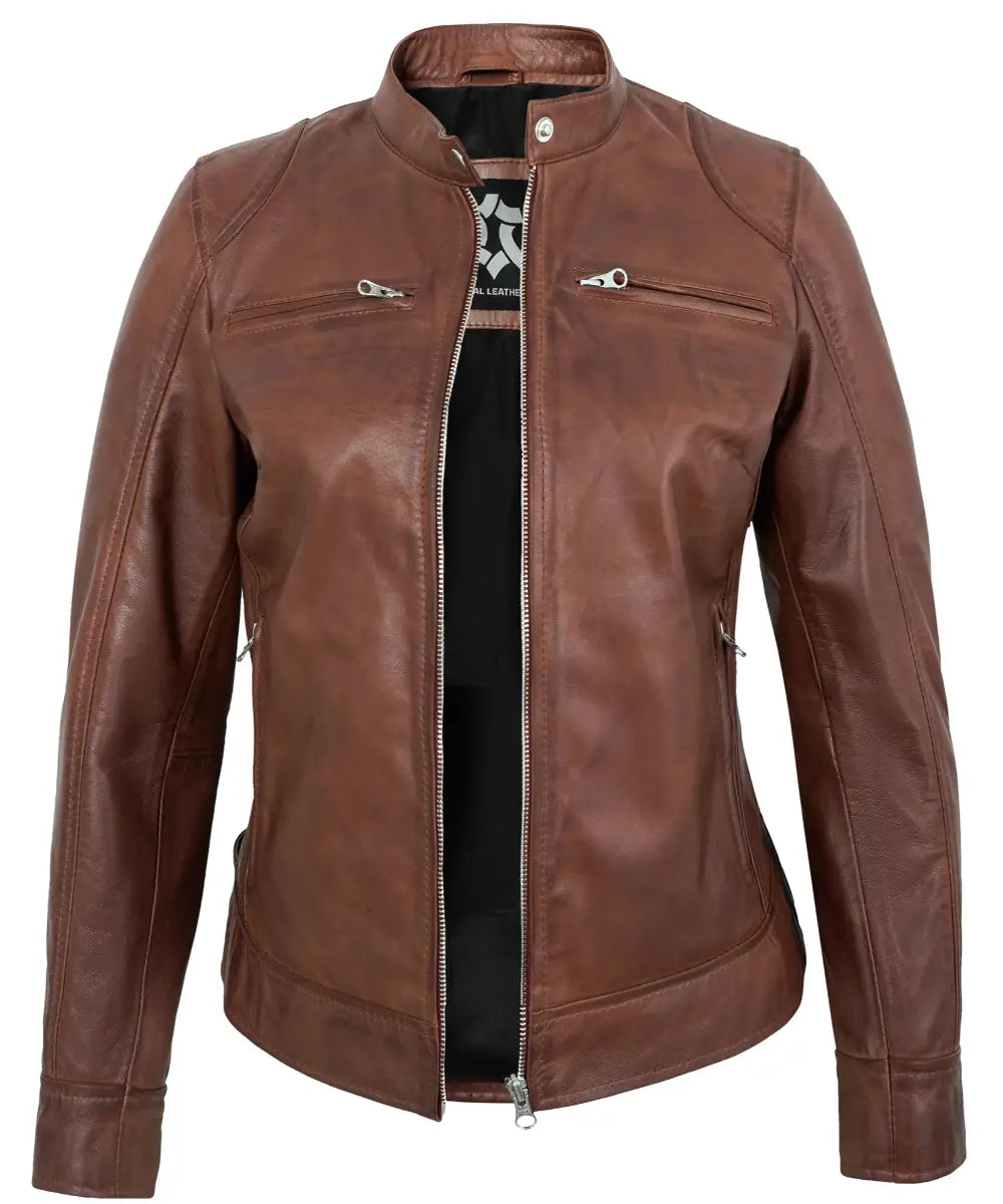 brown-motorcycle-leather-jacket-for-women