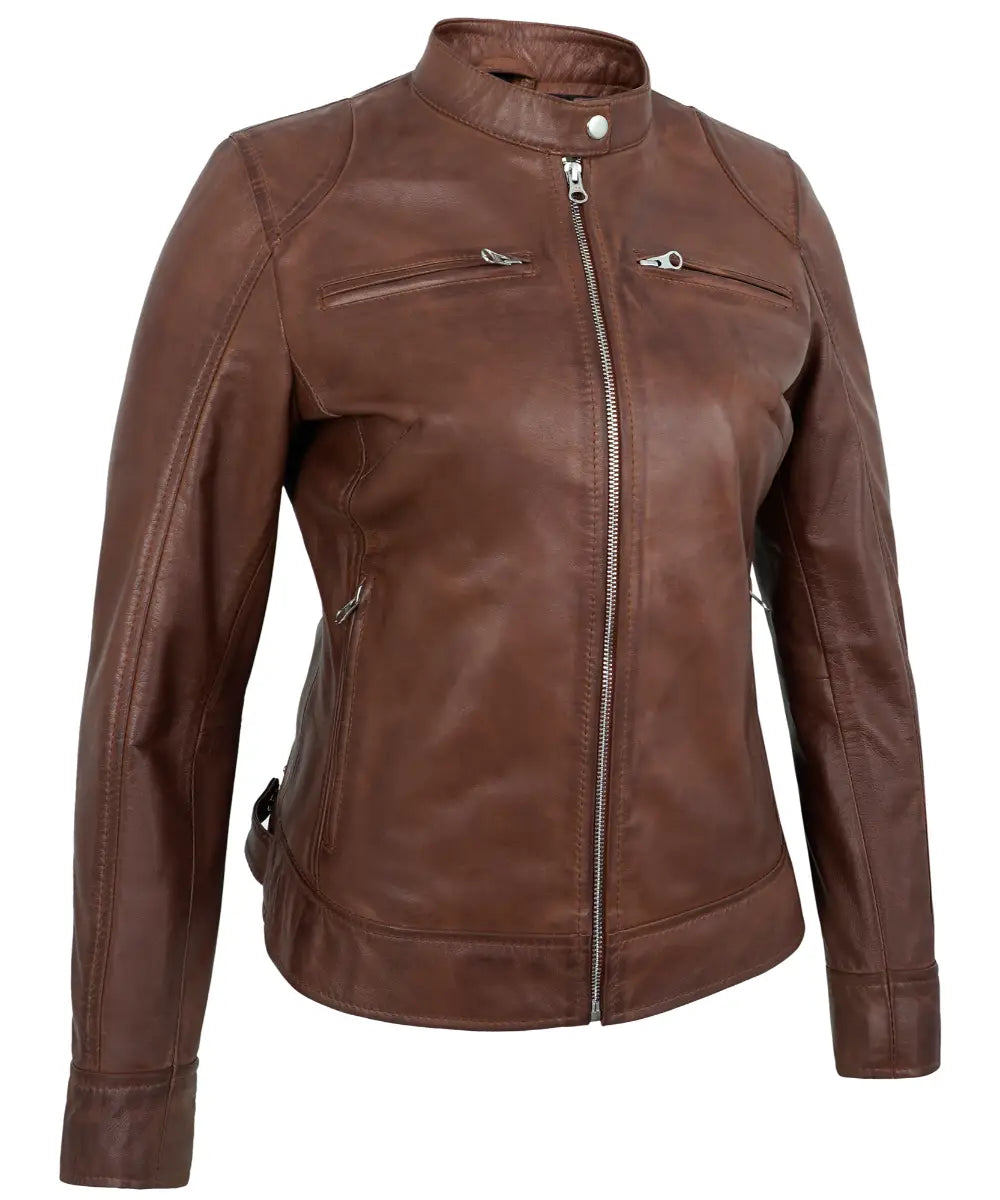 brown-motorcycle-leather-jacket-for-women
