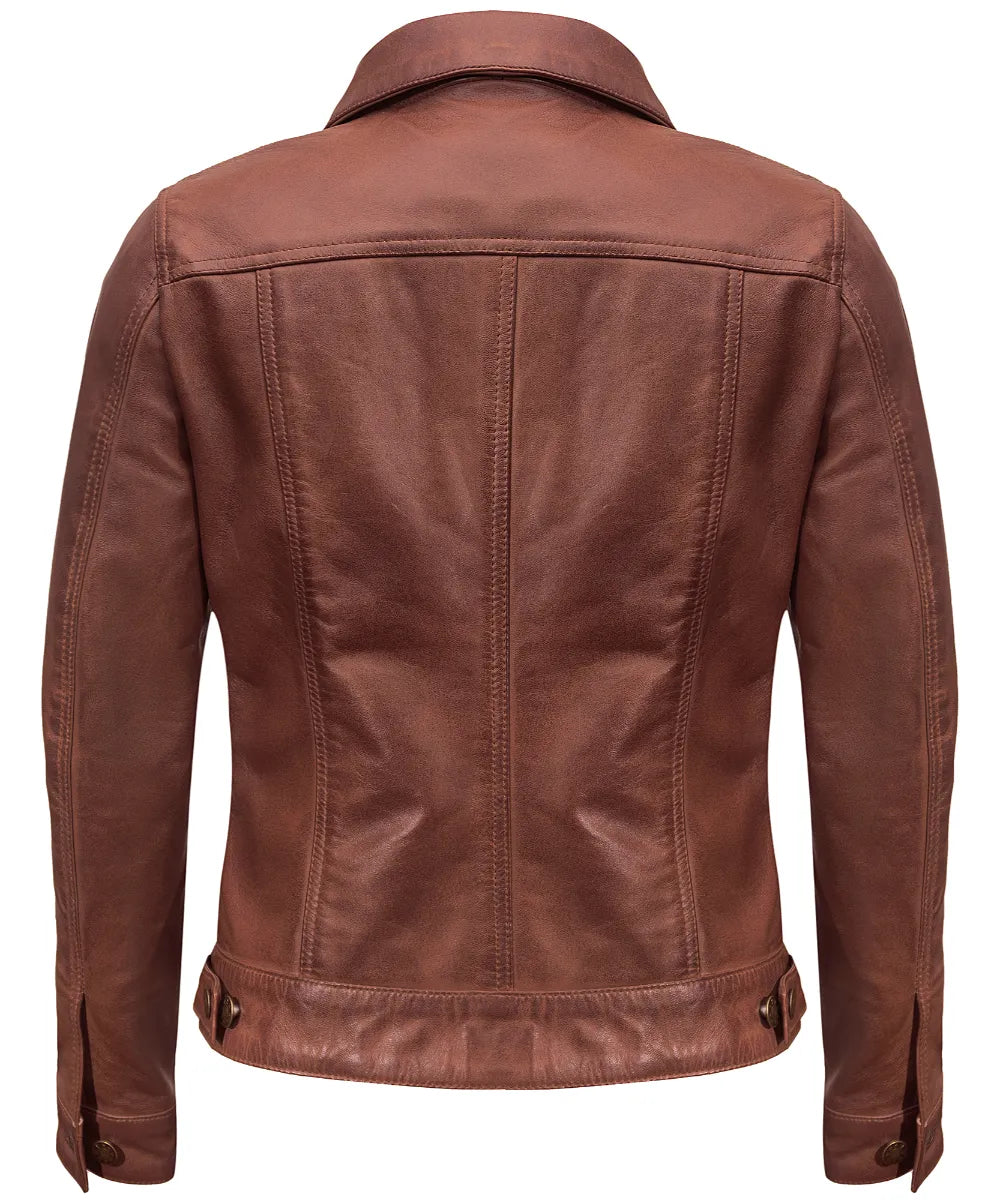 brown-leather-jacket-trucker