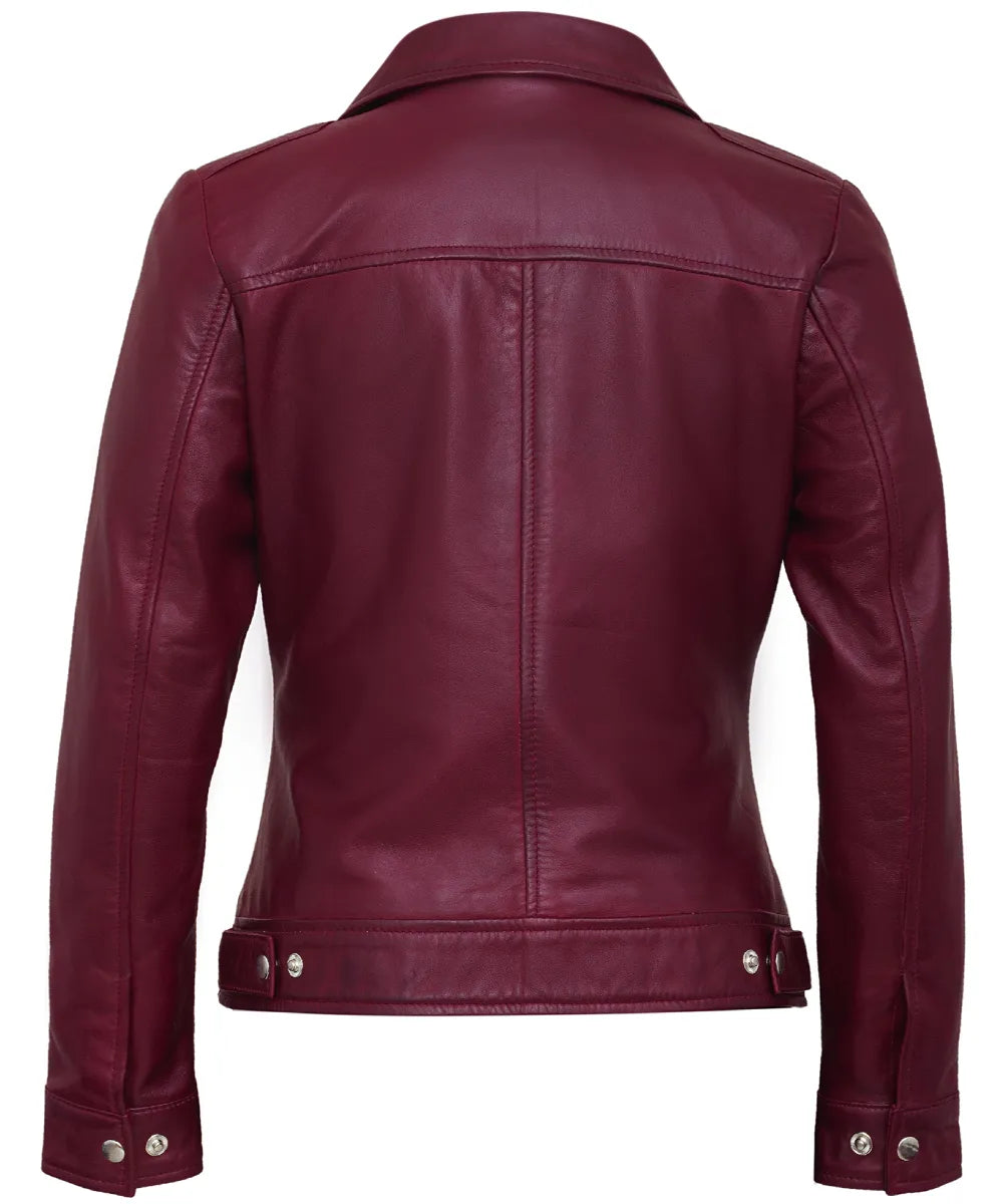 maroon-cafe-racer-down-collar-jackets