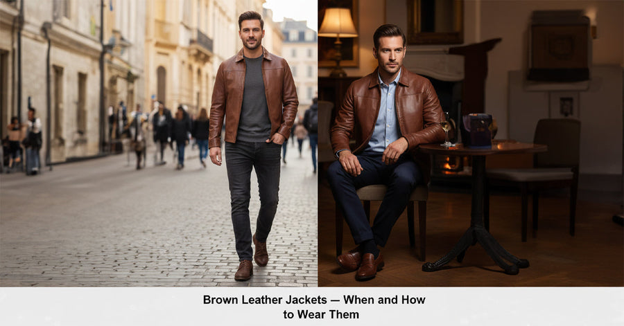 Brown Leather Jackets — When and How to Wear Them