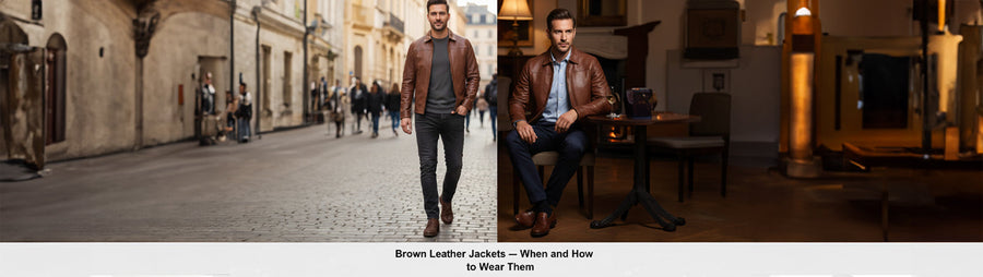 Brown Leather Jackets — When and How to Wear Them