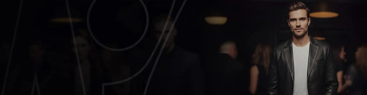 Genuine Leather Blazer Men