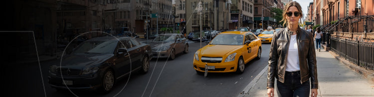 Distressed Leather Jacket for Women