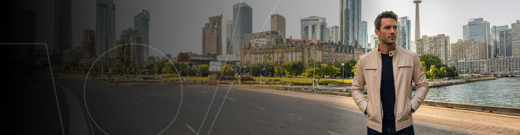 Beige Leather Jacket