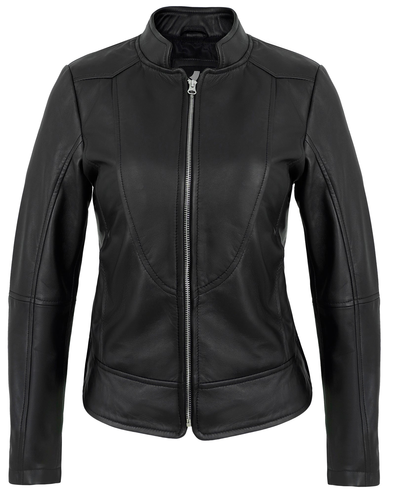 black-womens-cafe-racer-leather-jacket