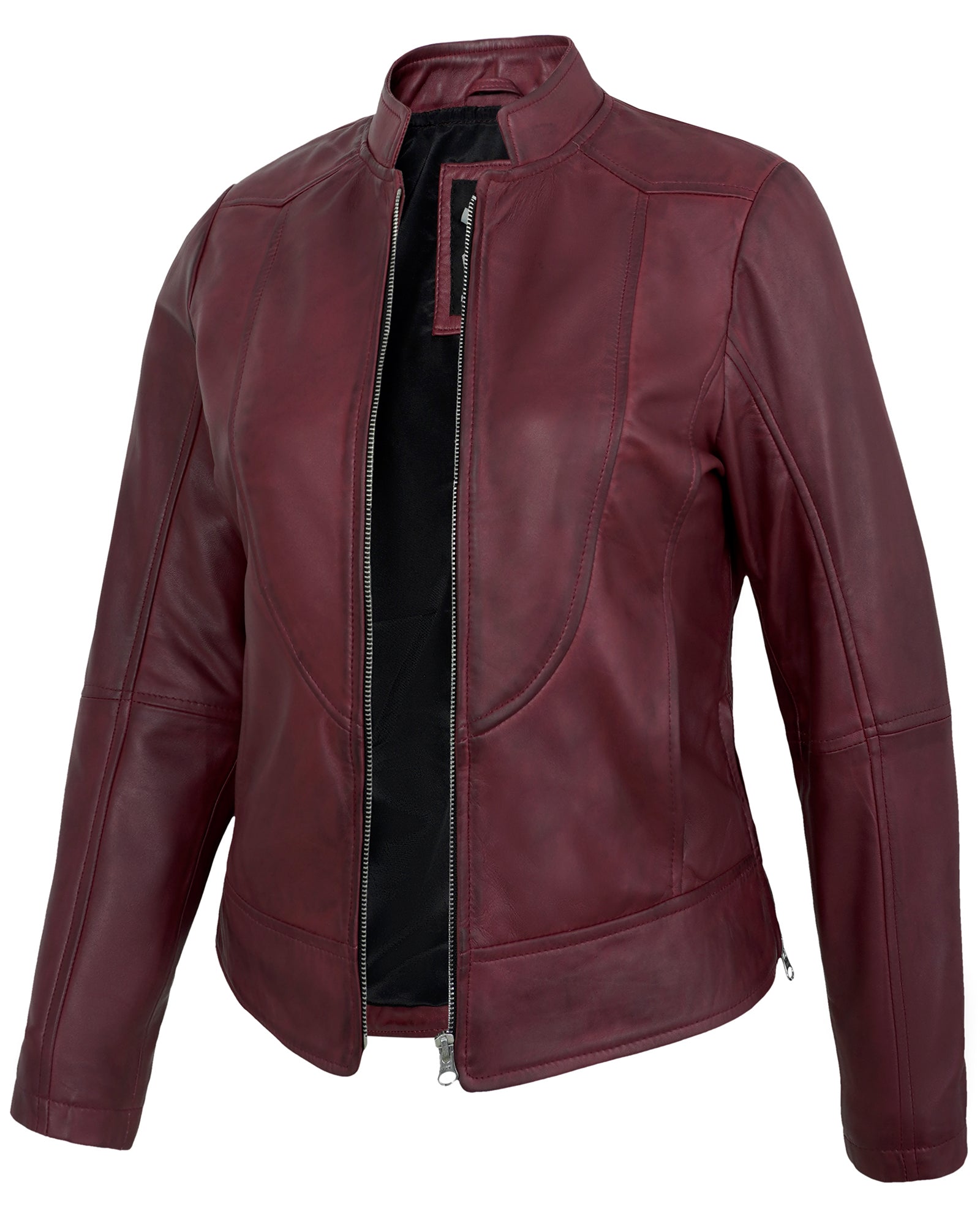 maroon-womens-cafe-racer-leather-jacket