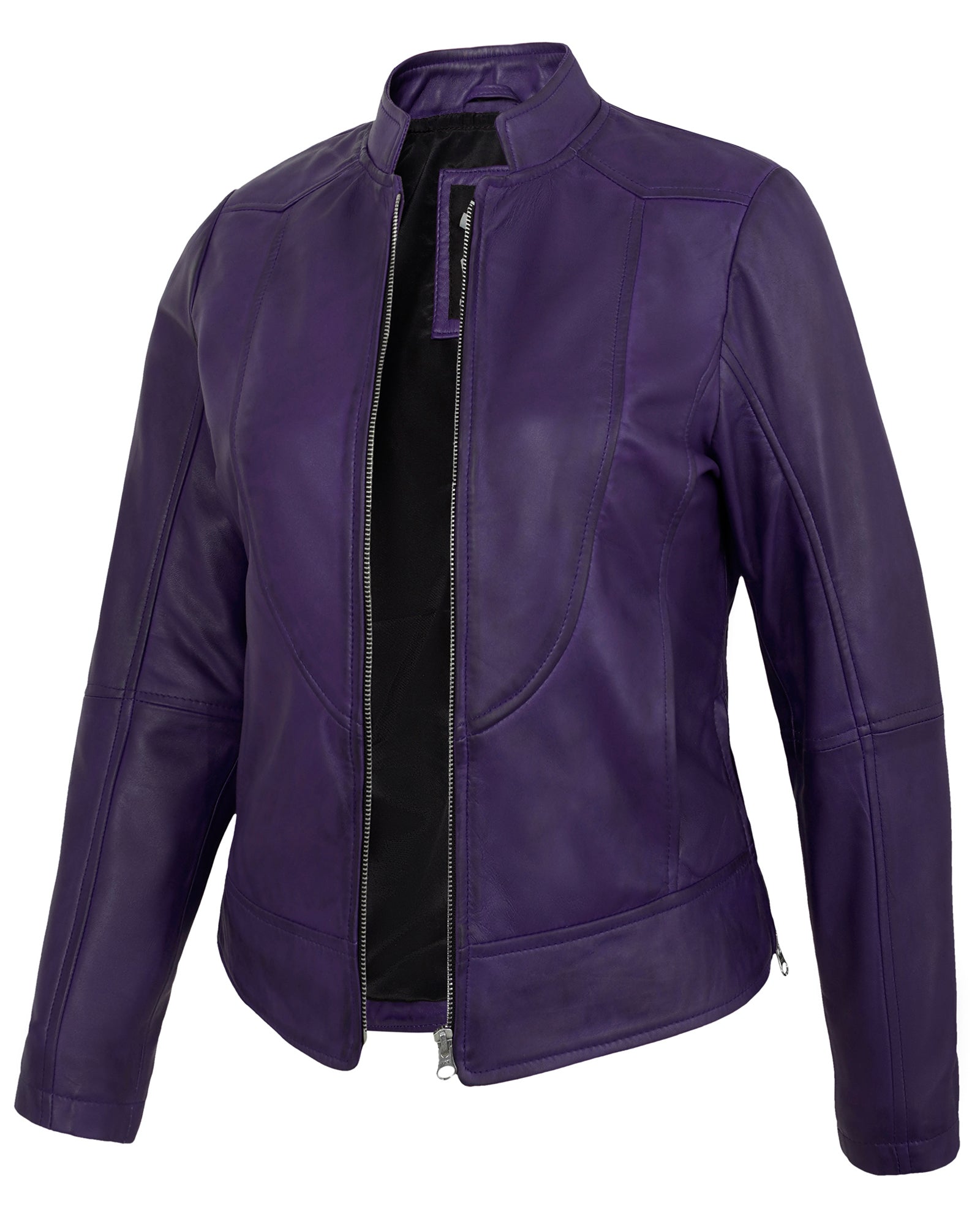 purple-womens-cafe-racer-leather-jacket