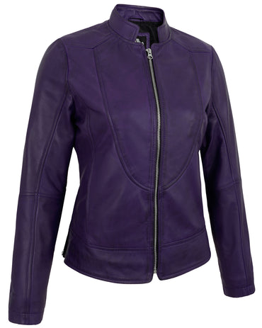 purple-womens-cafe-racer-leather-jacket