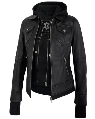 womens-hooded-leather-jackets-black