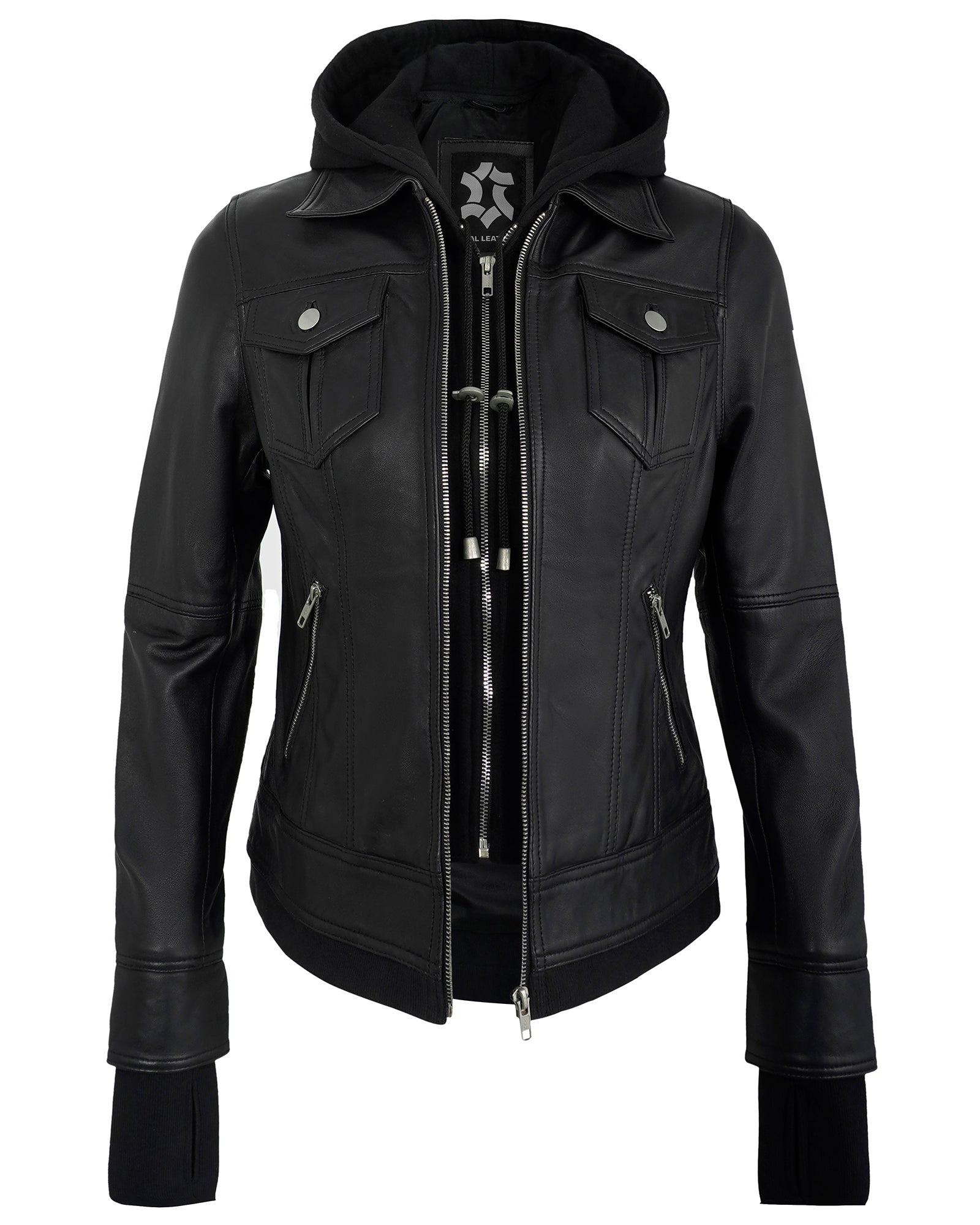 womens-hooded-leather-jackets-black
