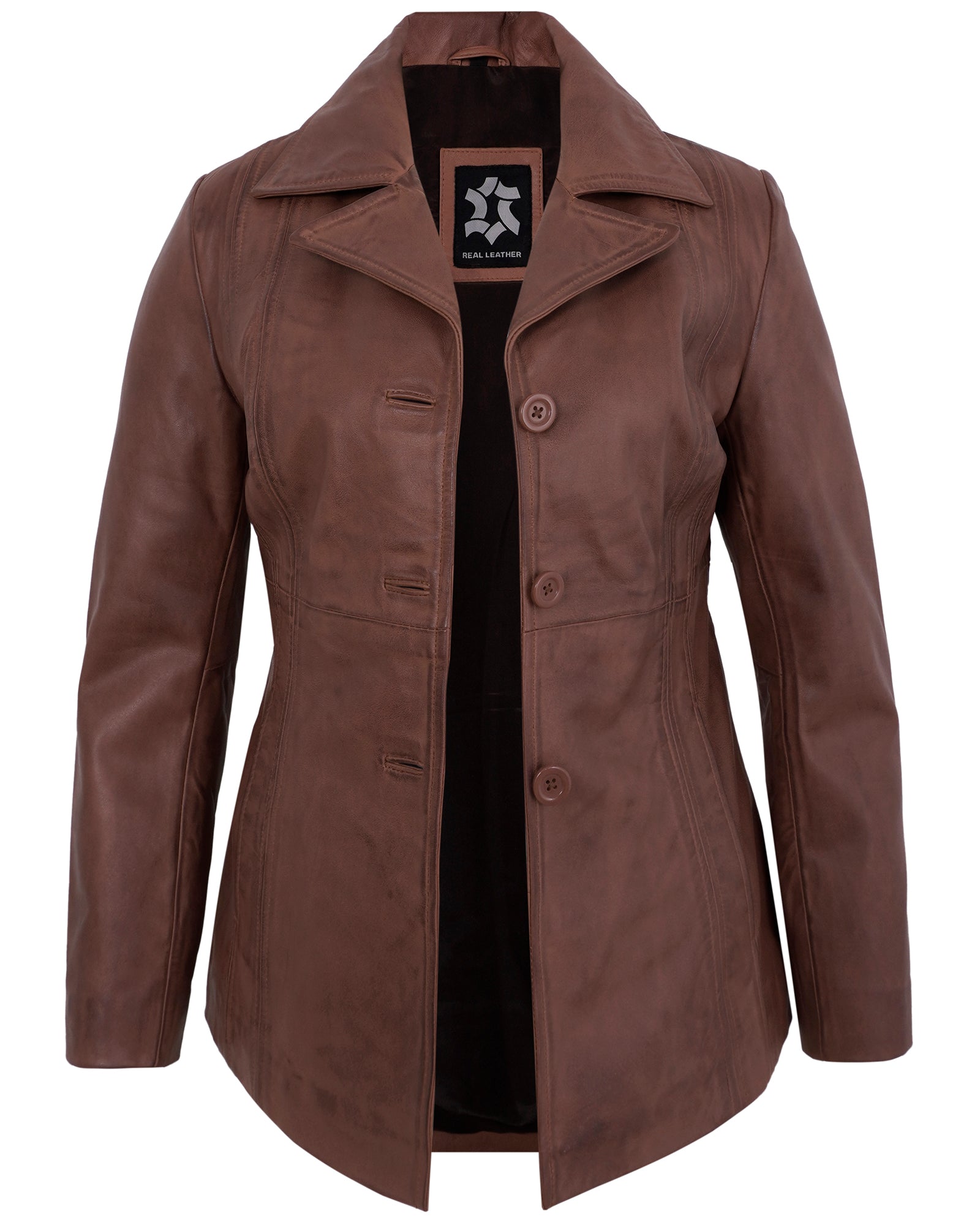 brown-leather-blazer-women