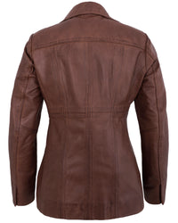 brown-leather-blazer-women