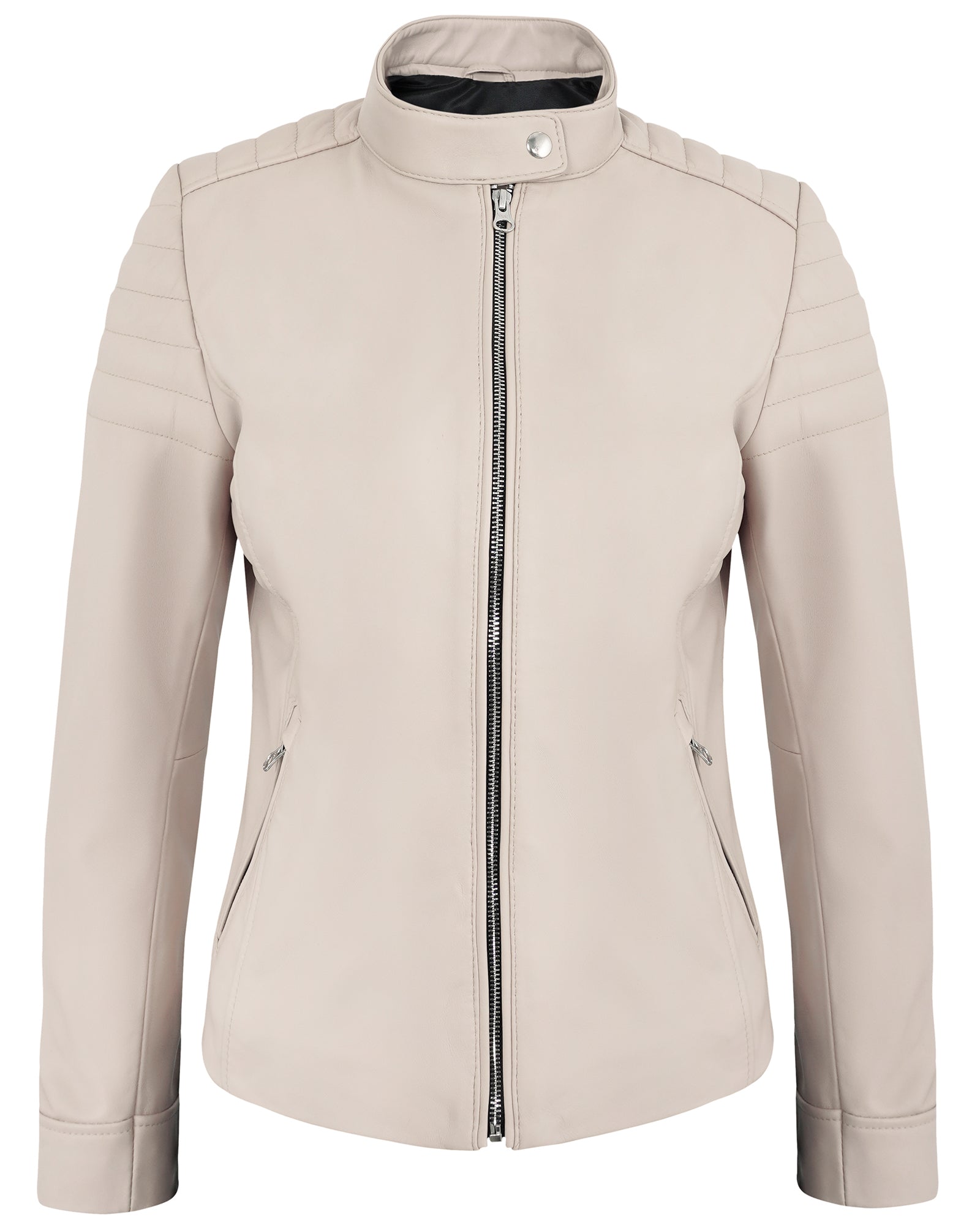 beige-womens-lambskin-leather-biker-jacket