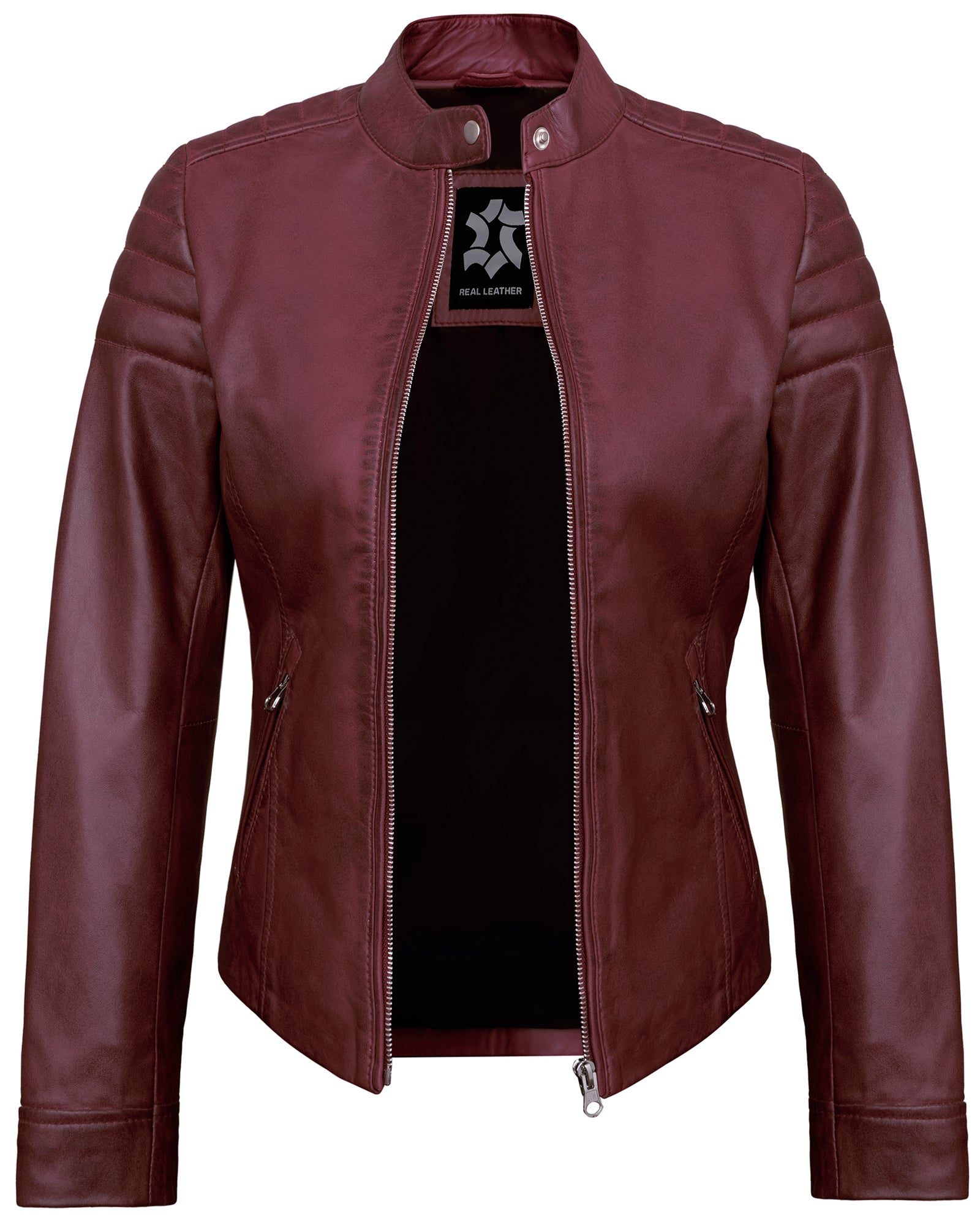 maroon-womens-lambskin-leather-biker-jacket
