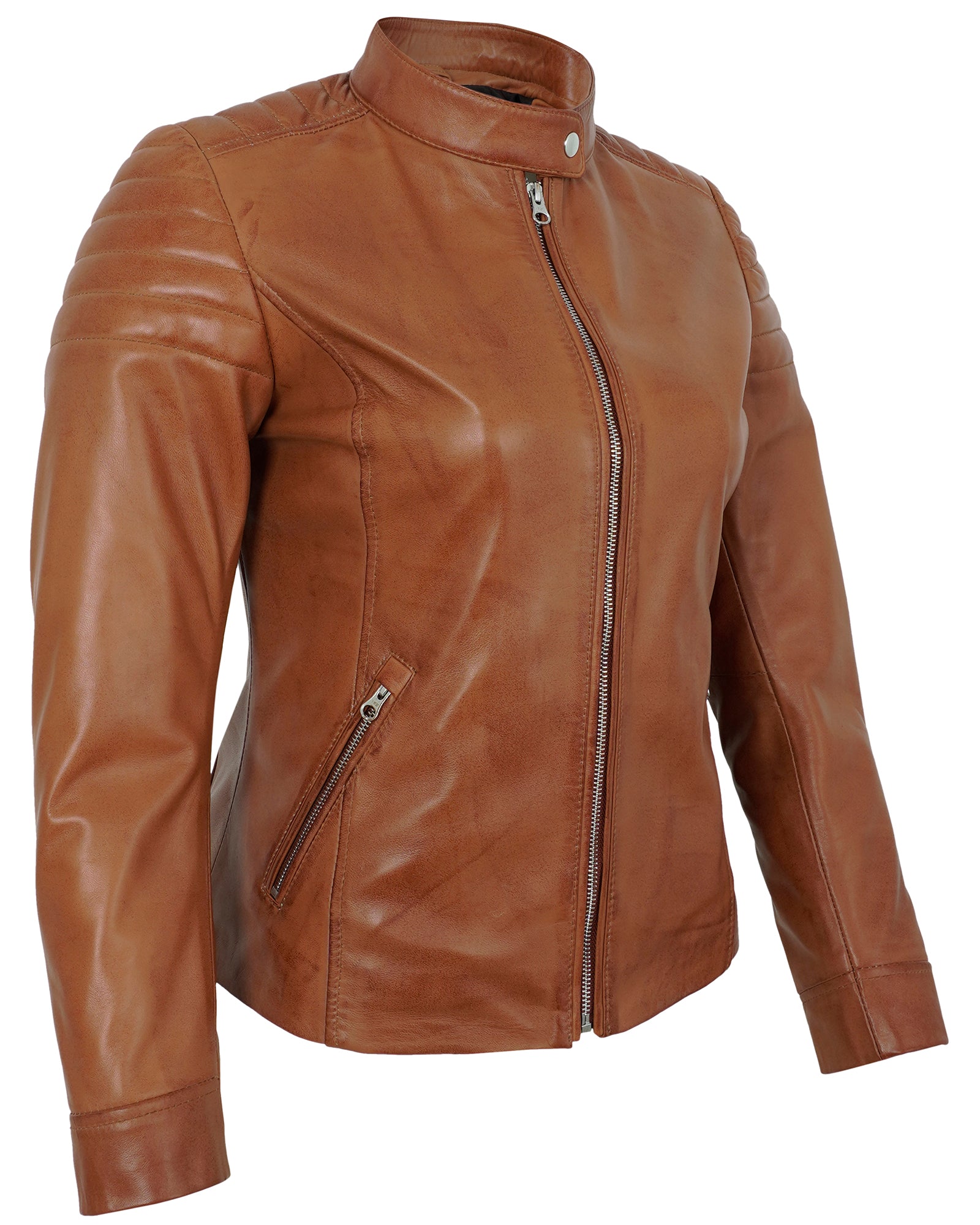 tan-womens-lambskin-leather-biker-jacket