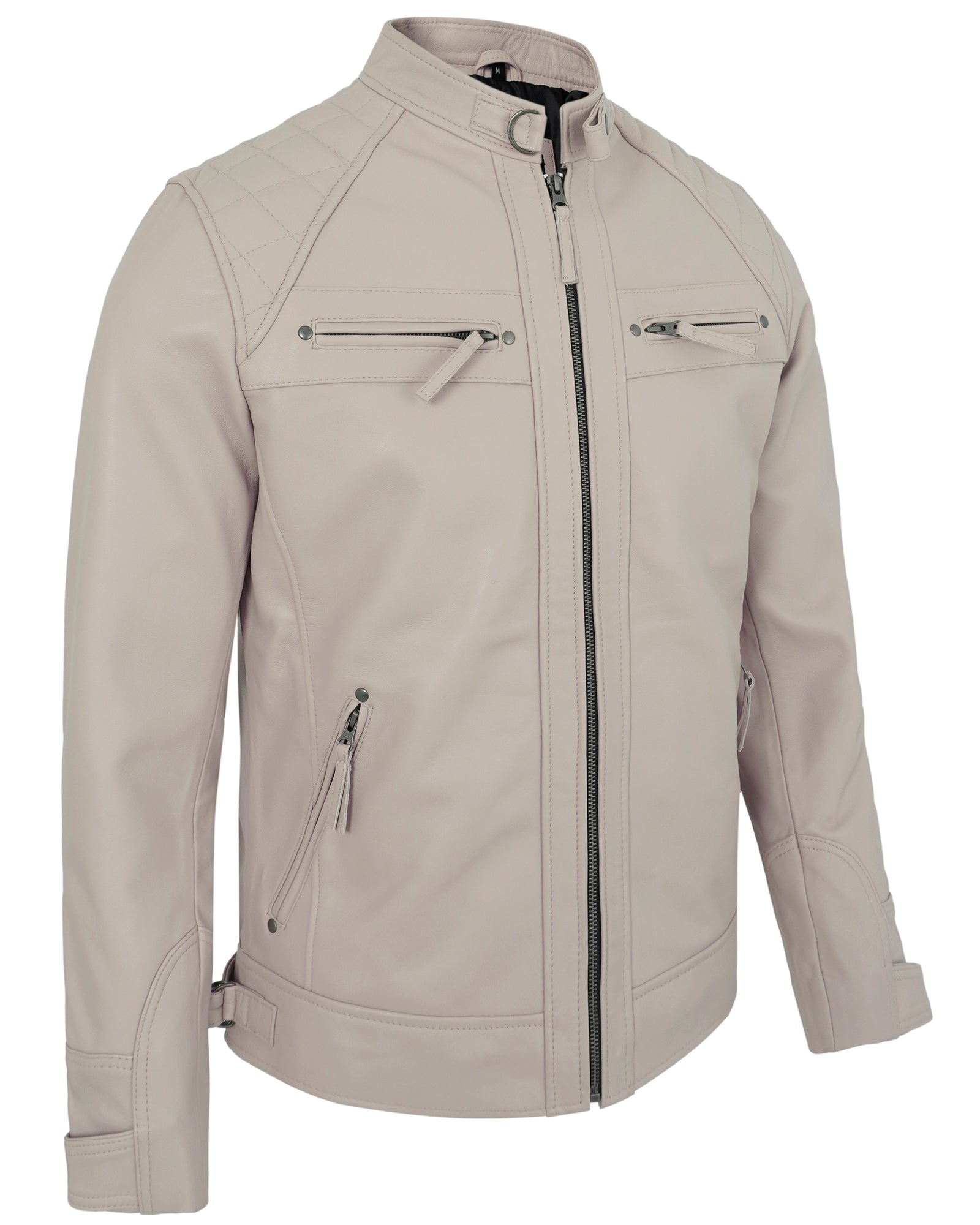 mens-beige-biker-leather-jacket